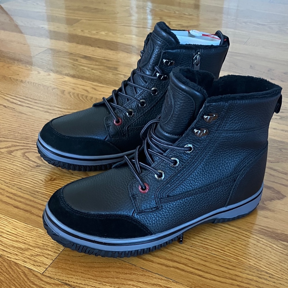 Pajar Black Leather Men's Boots, brand new